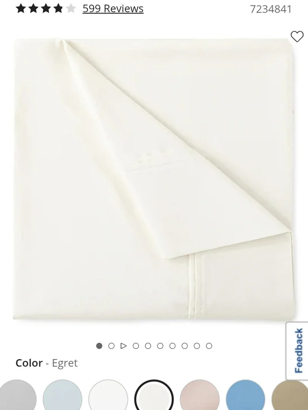 New Liz Claiborne Luxury Performance Queen Sheet Set Off White Cotton Blend 1000